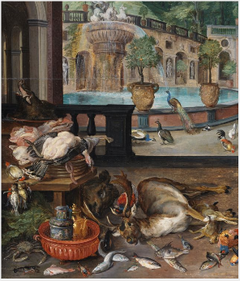 Fragment of 'Christ in the House of Martha and Mary' by Jan Brueghel the Younger