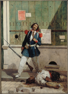 Garde national blessé (épisode de la révolution de 1848) by Alcide-Joseph Lorentz