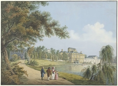 Gezicht op paleis Soestdijk by Cornelis de Kruyff