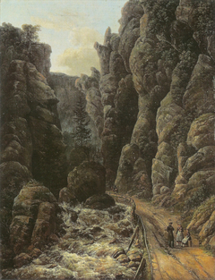 Gorge in the Sächsische Schweiz by Johan Christian Dahl