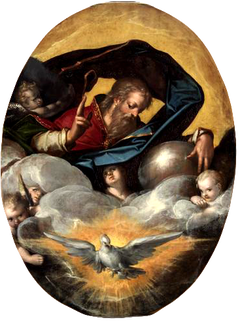 Gottvater mit dem Hl. Geist und Engeln