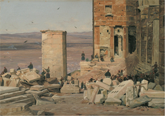 Greeks Working in the ruins of the Acropolis