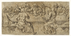 Heilige Familie met de heilige Antonius van Padua by Gregorio Lazzarini
