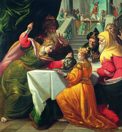 Herodias presented with the Head of the Baptist by Salome