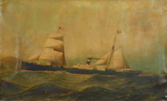 Het ss. Jason van de Koninklijke Nederlandsche Stoomboot Maatschappij by Antonio Jacobsen
