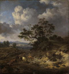 Hilly Landscape with Cows by Jan Wijnants