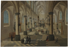 Interior of a church in Flanders by Frans Francken III