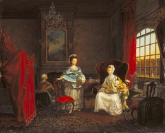 Interior of a House on the Dunne Bierkade, The Hague by Maria Margaretha la Fargue