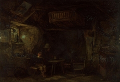 Interior of a Welsh cottage by William James Müller