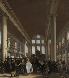 Interior of the Portuguese Synagogue in Amsterdam by Emanuel de Witte