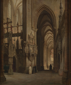 Interior view of Halberstadt Cathedral by Andreas Christian Ludwig Tacke