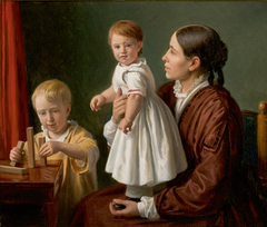 Interior with Georgia Skovgaard and her sons Joakim and Niels