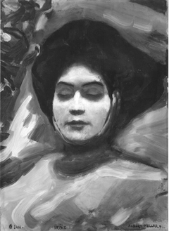 Irene von Keller auf dem Totenbett by Albert von Keller