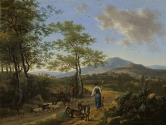 Italian landscape with herders