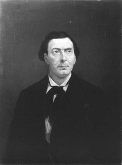 Jan Albrecht (1819-1879) acteur, schouwburgdirekteur by Leendert Springer