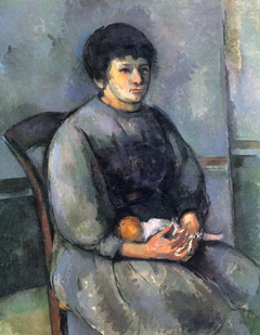 Jeune fille à la poupée by Paul Cézanne