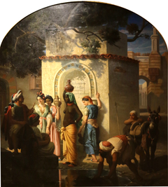 Jewish women at the fountain by Charles Gaugiran Nanteuil
