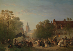 Kermis te Scheveningen by Solomon Leonard Verveer