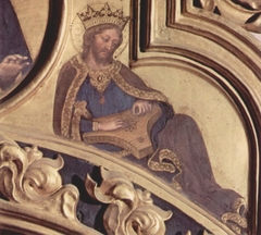 King David plays the harp