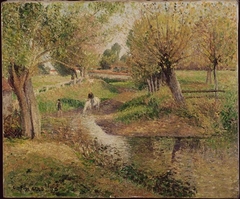 L'Abreuvoir by Camille Pissarro