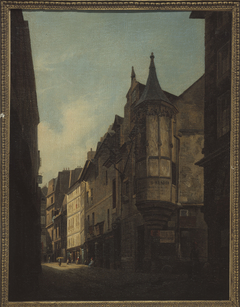 L’échauguette de l’hôtel de Schomberg à l’angle des rues Bailleul et Jean Tison, en 1832 by Lambert Nollé