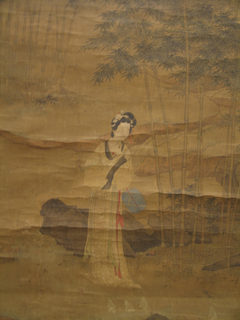 Lady in a Bamboo Grove after Qiu Ying by Shen Shuo