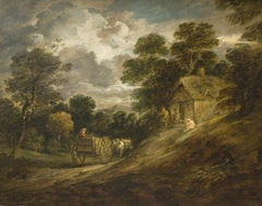 Landscape With A Cottage And Cart by Thomas Gainsborough
