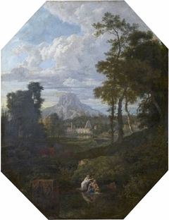 Landscape with Nymph and River God by Anonymous