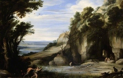 Landscape with Pan and Syrinx, after Paul Bril by Marten Ryckaert