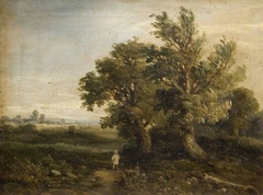 Landscape With Trees by Samuel Rostill Lines