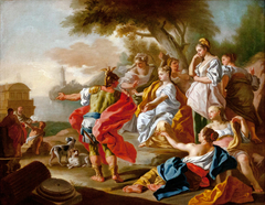 Le départ d'Énée by Francesco de Mura