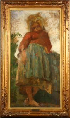 Little girl posing by Luigi Nono