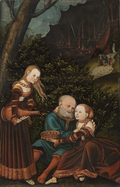Lot and his daughters by Lucas Cranach the Elder