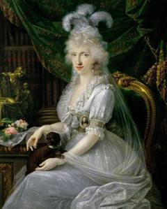 Luisa Maria Amelia Teresa of Naples and Sicily, Princess of Naples and Sicily (1773-1802), Grand Duchess Consort of Tuscany, wife of Archduke Ferdinand III of Tuscany by Joseph Dorffmeister