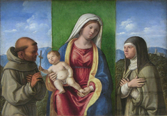 Madonna and Child with Saints Francis and Clare by Cima da Conegliano