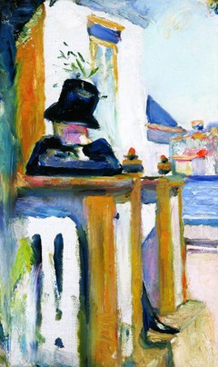 Man on the Veranda by Edvard Munch