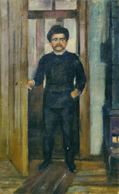 Man Standing in the Doorway by Edvard Munch