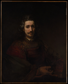 Man with a Magnifying Glass by Rembrandt