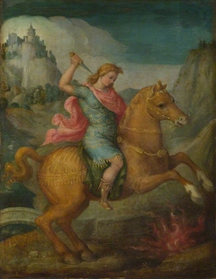 Marcus Curtius by Francesco Bacchiacca