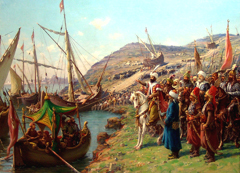 Mehmed II at the Siege of Constantinople  by Fausto Zonaro