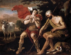 Mercury and Argos by Abraham Hondius