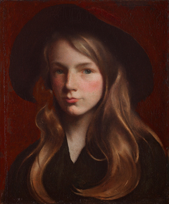 Miss Tribbie - Portrait of the Artist's Daughter by George de Forest Brush