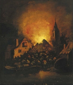 Nocturnal Fire by Egbert van der Poel