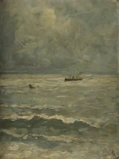 Noordzee bij Vlissingen by Carel Nicolaas Storm van 's-Gravesande