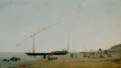 On the Nile, Near Philae by Eugène Fromentin