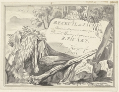 Ontwerp voor titelblad van Receuil de Lions by Jacques Kuyper