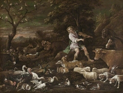 Orpheus charming the Animals