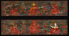 Pair of Manuscript Covers with Goddesses Set in a Foliate Landscape by anonymous painter