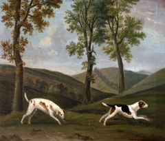 'Pamerton'/'Gamertes'  and 'Jester'/'Tosser', a Pair of Hounds by Francis Sartorius