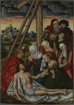 Peter-und-Paul-Altar: Beweinung Christi (Anonymer Meister seiner Werkstatt) by Lucas Cranach the Elder